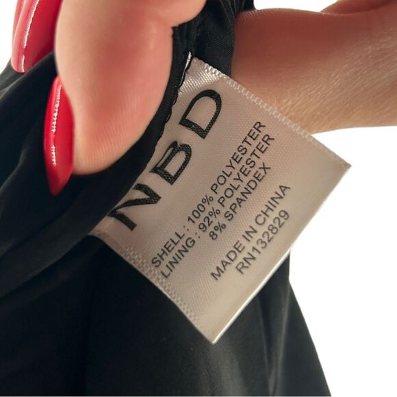 NBD Shimmering Black Sequin Mini Dress - Picture 5 of 7